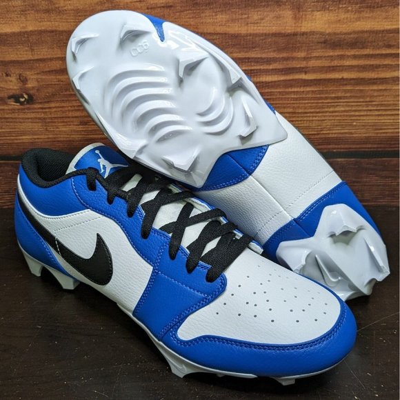 Nike Air Jordan 1 Low TD Men\'s 13 Royal White Black football cleats FJ6245-104 main image 9